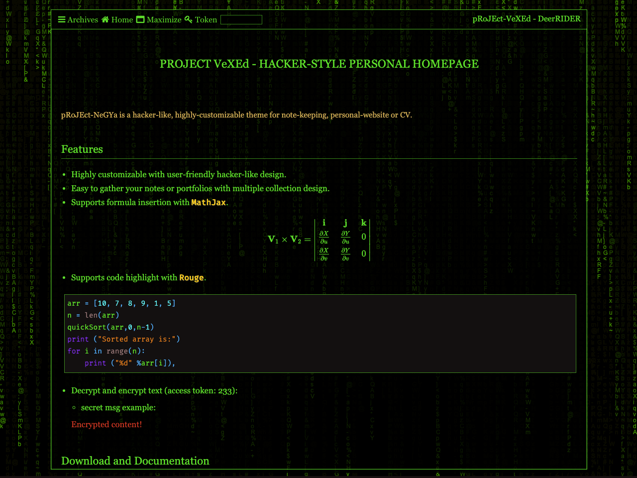 pRoJEct-NeGYa screenshot