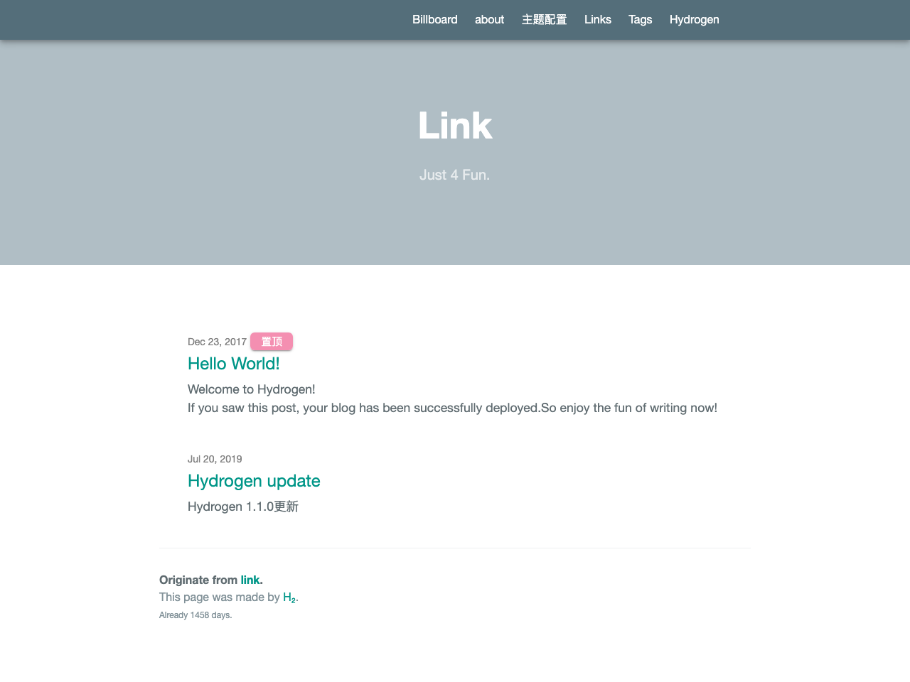 Hydrogen Jekyll screenshot