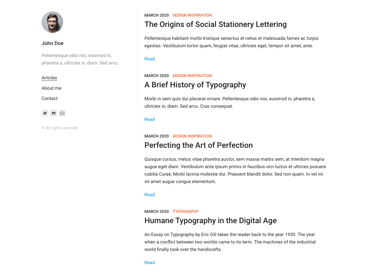 Gridsome Kontent Lumen screenshot