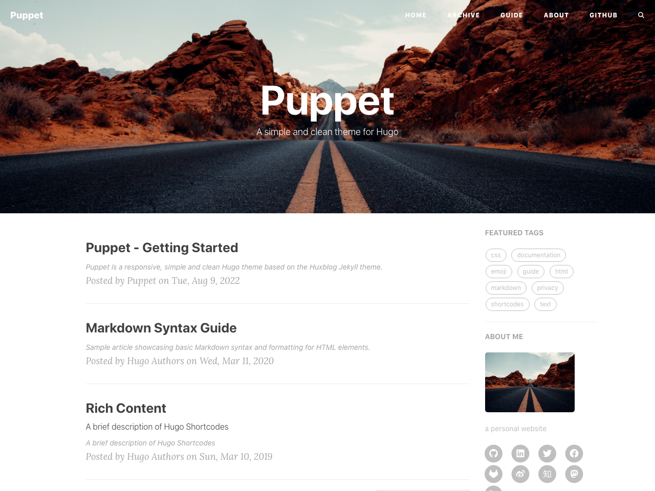 Puppet screenshot