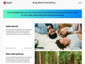 Flotiq Gatsby Blog 1 – Gradient screenshot