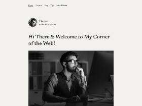 Dante Portfolio & Blog Site with Astro screenshot