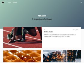 Gatsby Starter Nehalem screenshot